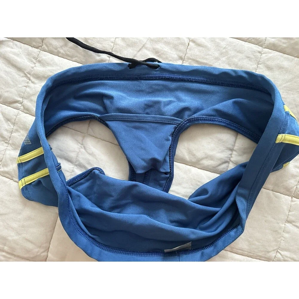 aussieBum Men's Blue Bulge Enlarge-It Swimsuit Size Large